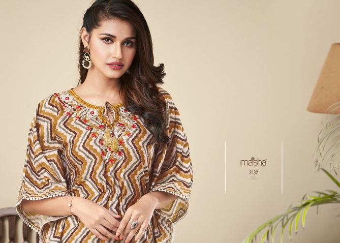 MAISHA NAZHMEE Party Wear Wholesale Kaftan With Bottom Collection